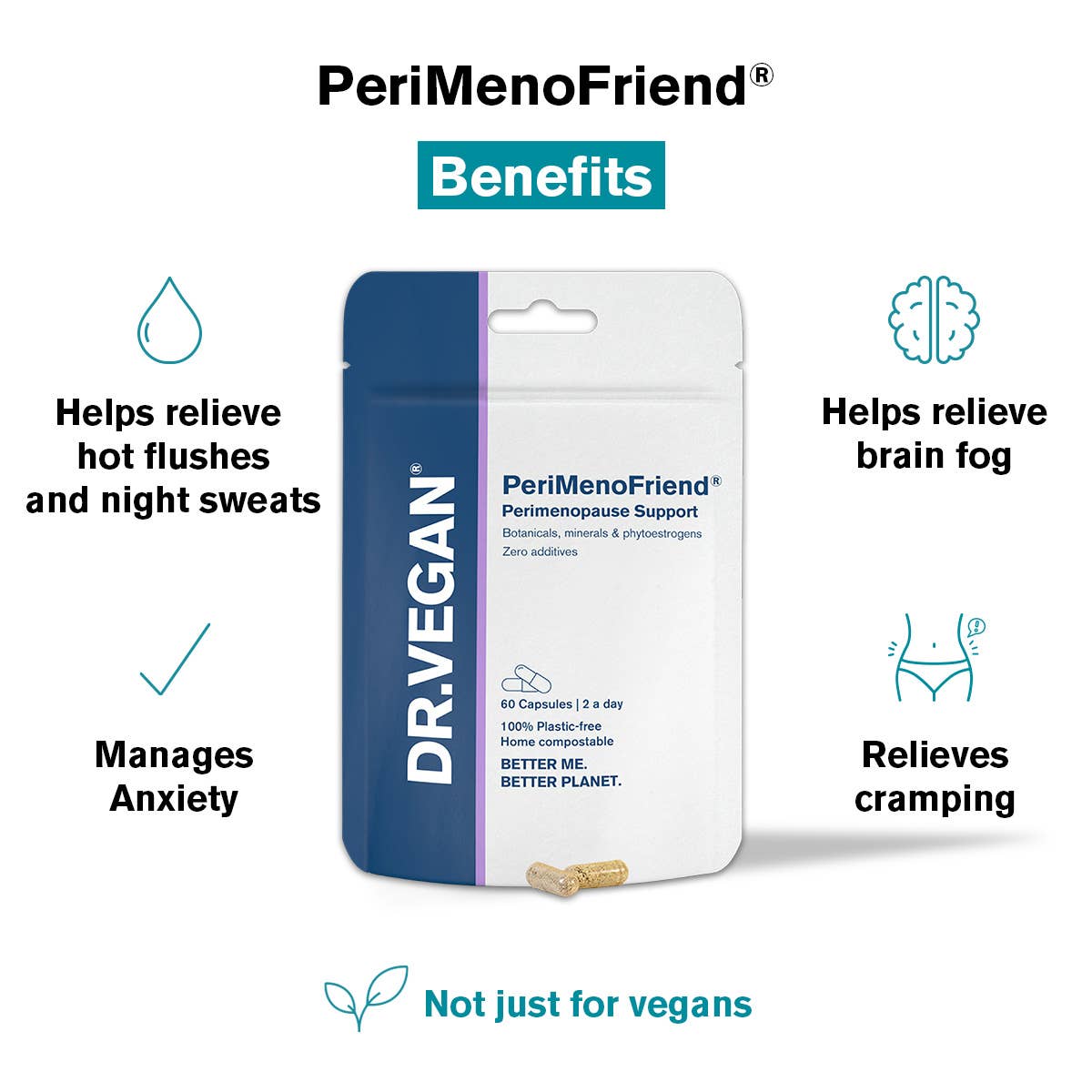 PeriMenoFriend® | 60 Capsules | Peri-Menopause Symptoms