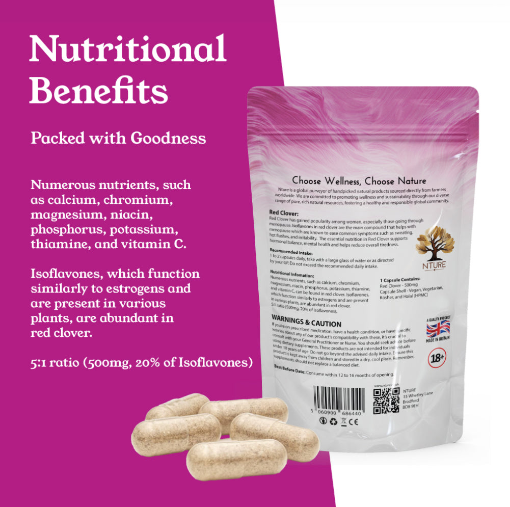 NTURE Red clover capsules