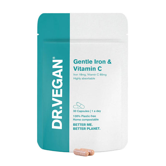 Gentle Iron & Vitamin C | 18mg & 80mg | 30 Capsules