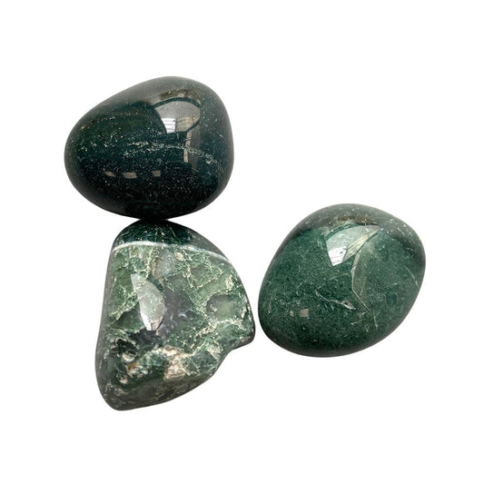 Tumbled Crystal, Single: Moss Agate