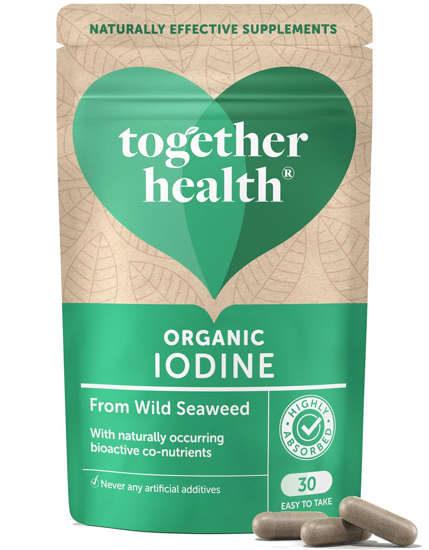 Iodine Supplement – Together Health - Organic – 30 Capsules