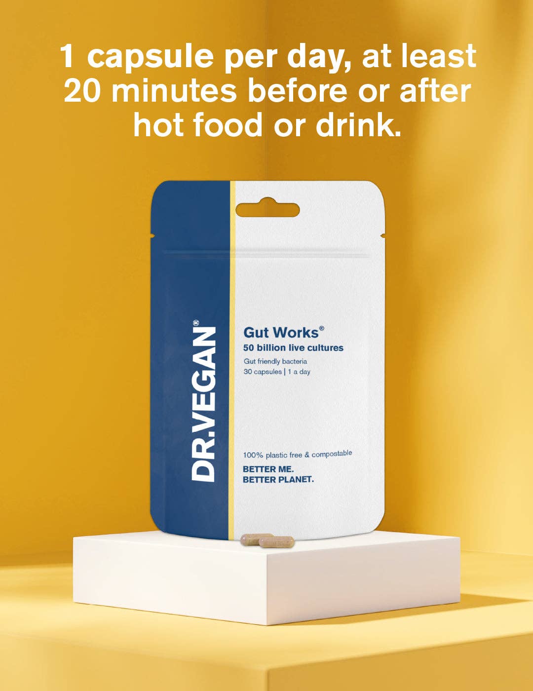 Gut Works® | 30 Capsules | Pre & Probiotic | 50 Billion CFU