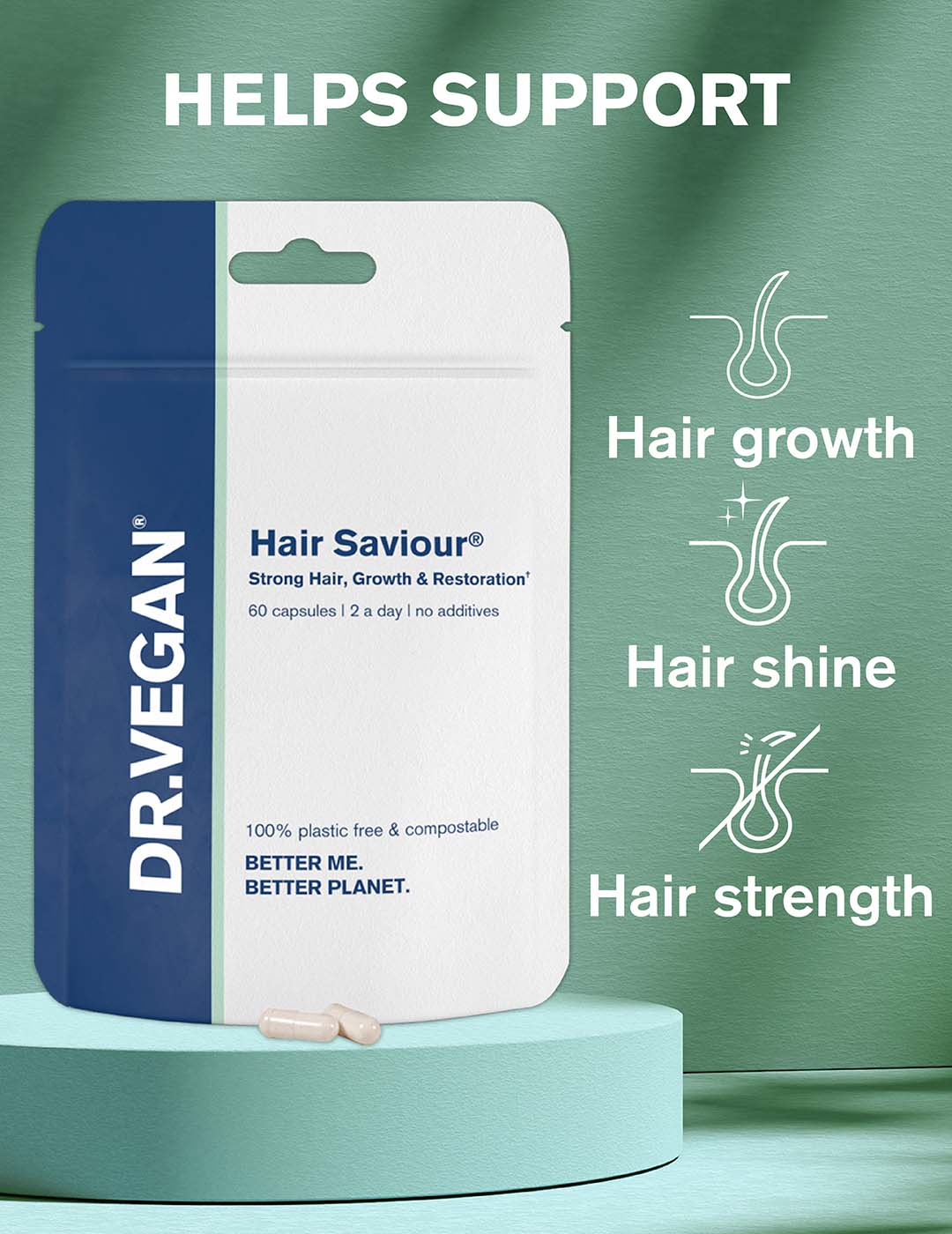 Hair Saviour® | 60 Capsules | Healthy Hair Growth | AnaGain