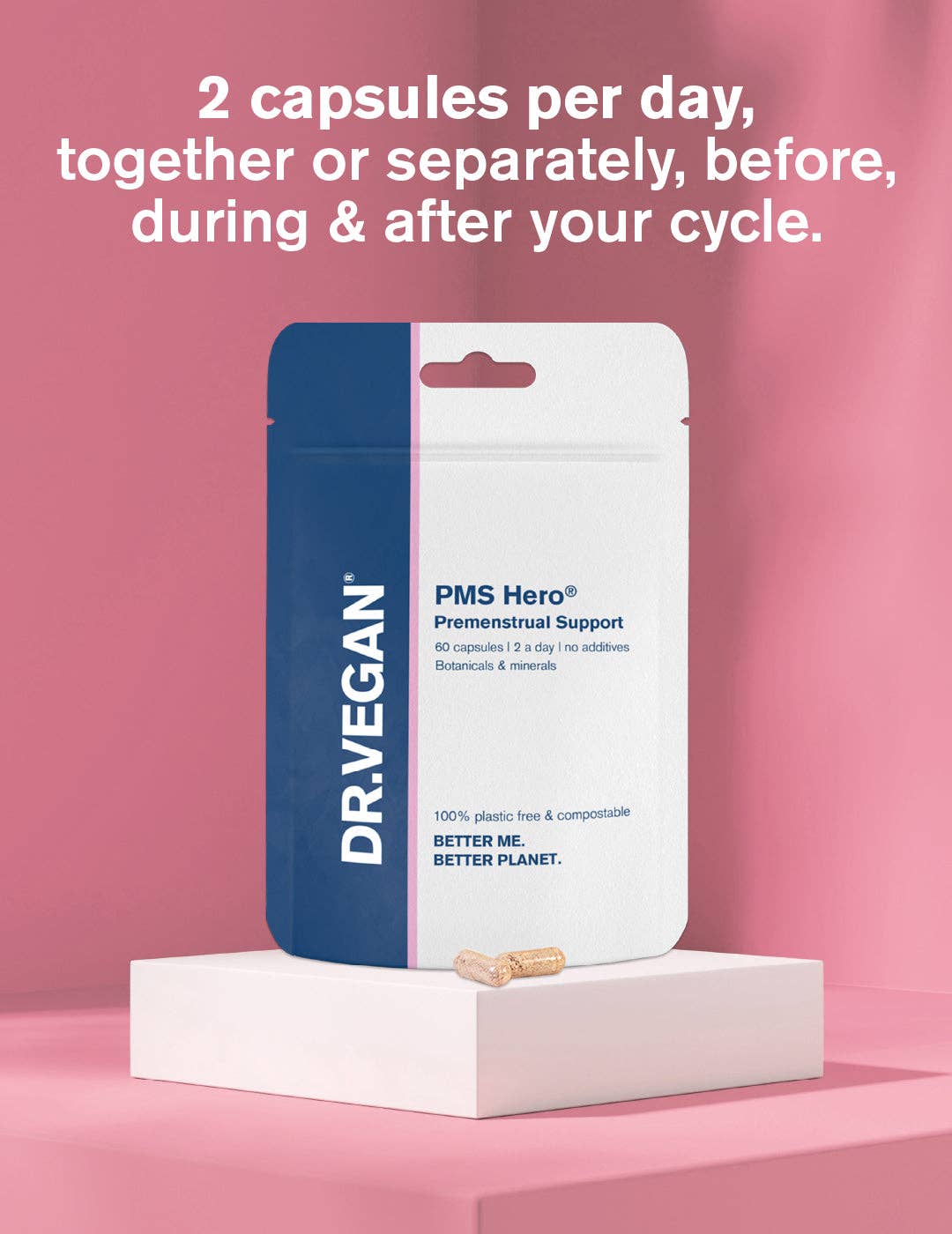PMS Hero® | 60 Capsules | Relieves PMS Symptoms | Natural