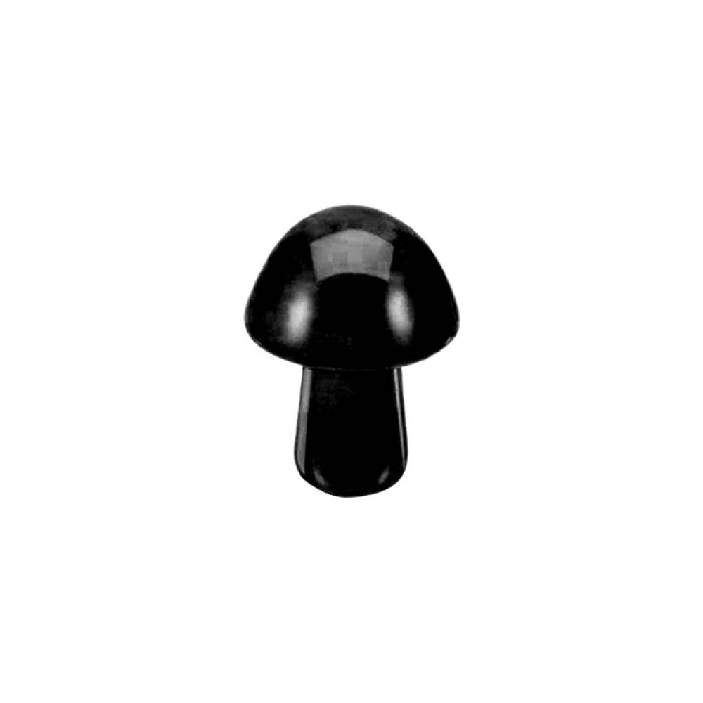 Crystal Mushroom, 2cm: Black Obsidian