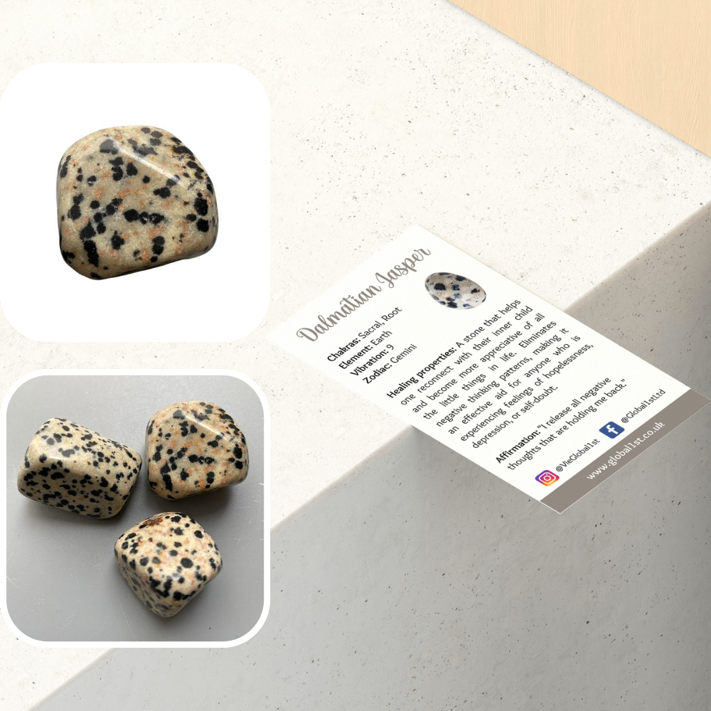 Tumbled Crystal, Single: Dalmatian Jasper