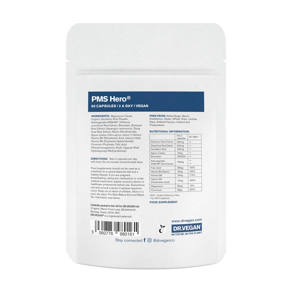 PMS Hero® | 60 Capsules | Relieves PMS Symptoms | Natural