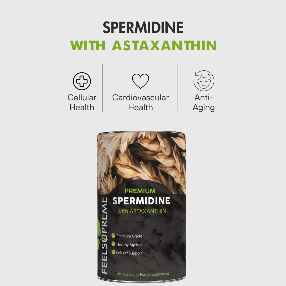 Spermidine with Astaxanthin | Anti Aging Natural Supplement
