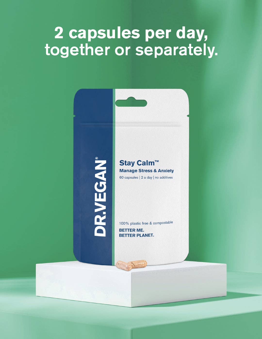 Stay Calm™ | 30 Capsules | For Anxiety, Stress & Focus