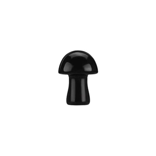 Crystal Mushroom, 2cm: Black Obsidian