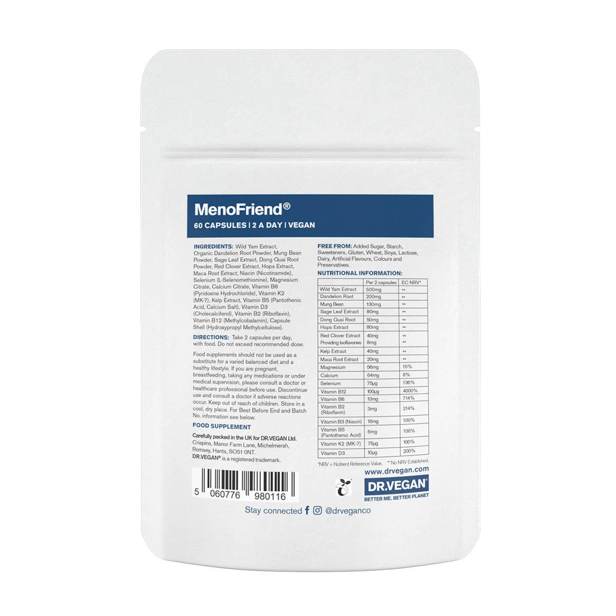 MenoFriend® | 60 Capsules | Menopause | Relieves Symptoms