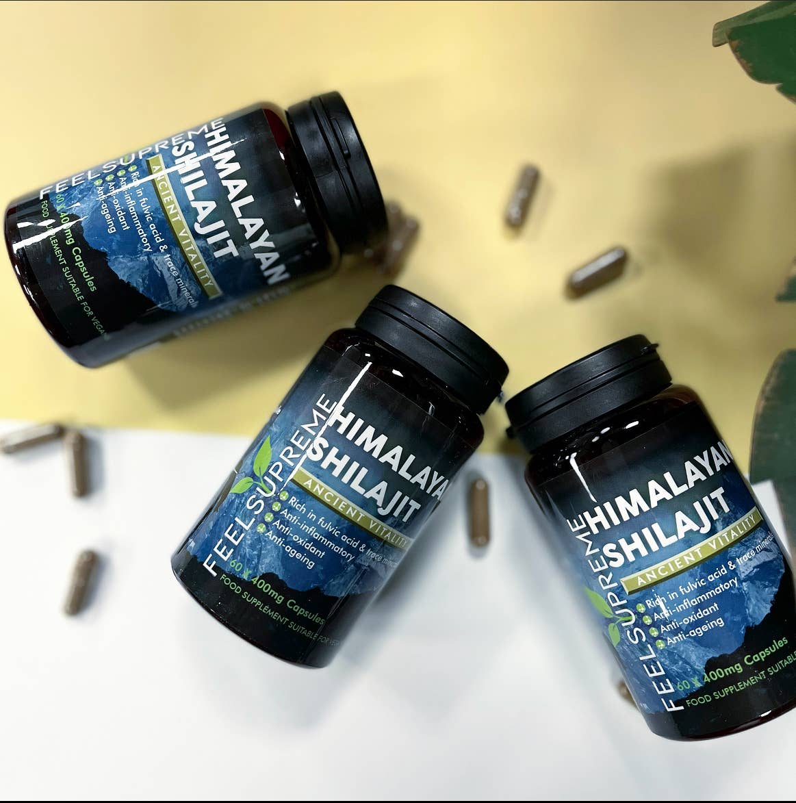 Himalayan Shilajit Capsules - Pure, Natural Energy & Stamina