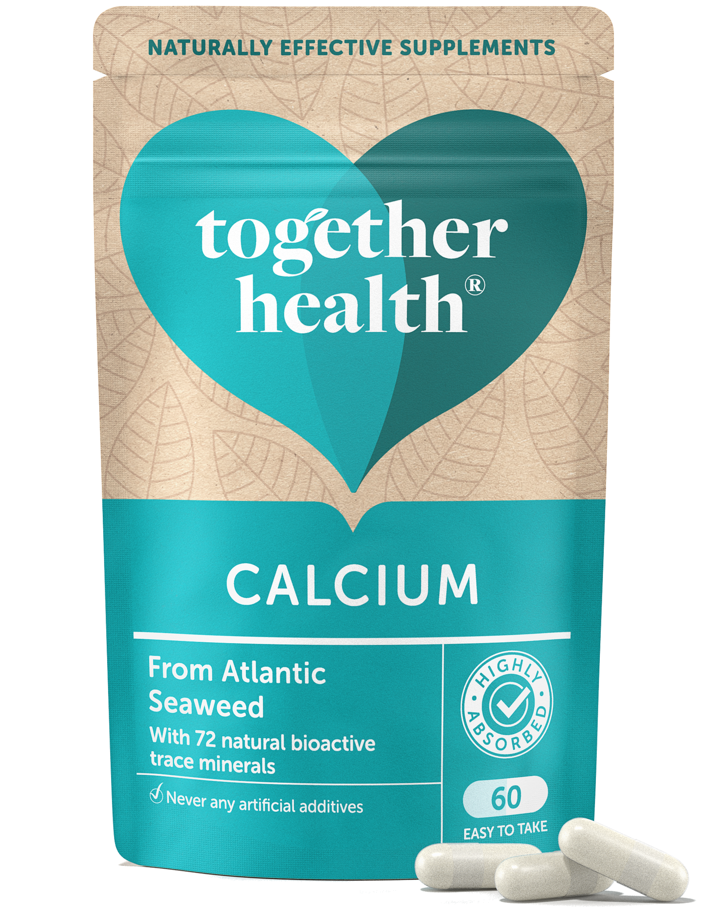 Calcium – Vegan Calcium Supplement – Together Health -  60 Capsules
