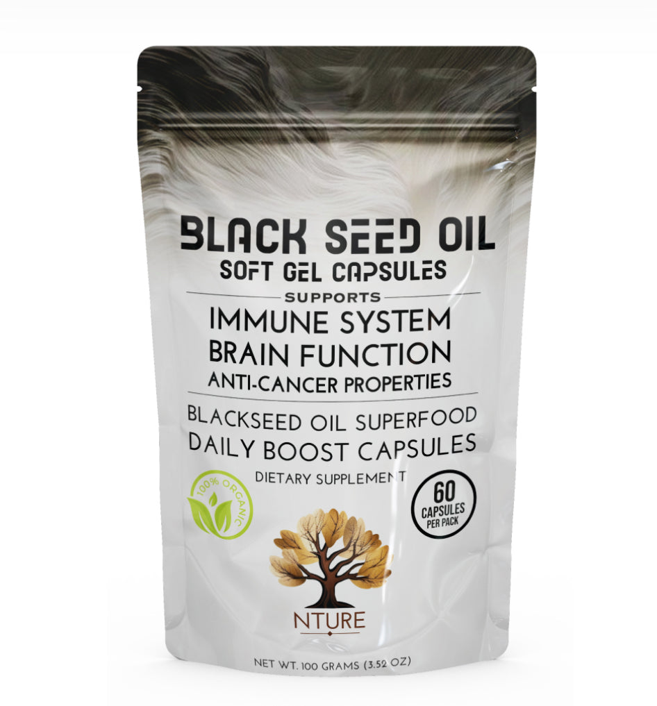 NTURE Black seed oil soft gel capsules