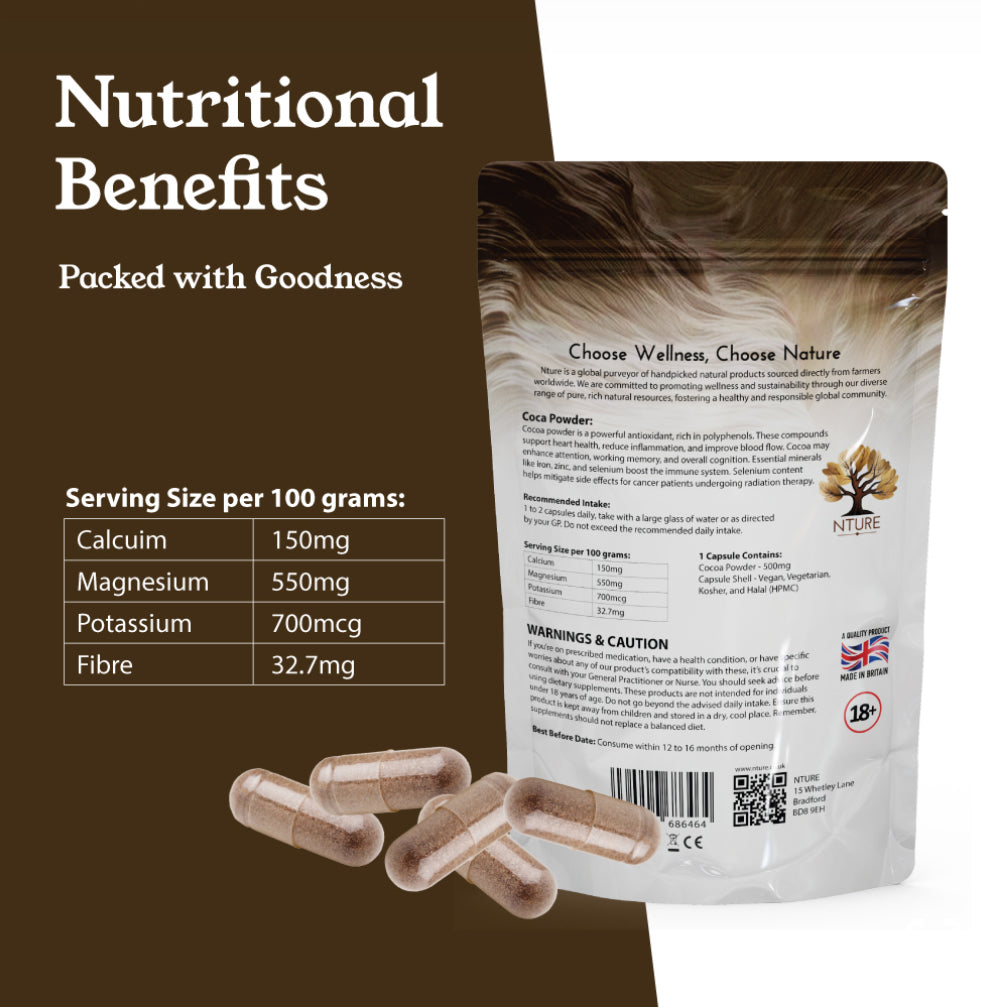 NTURE Cocoa powder capsules