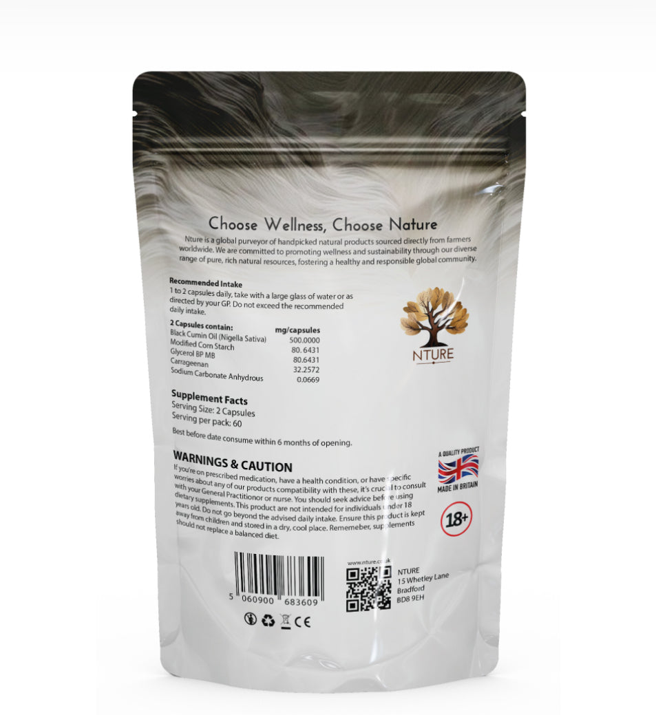 NTURE Black seed oil soft gel capsules
