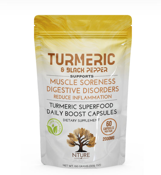 NTURE Turmeric & Black Pepper Capsules