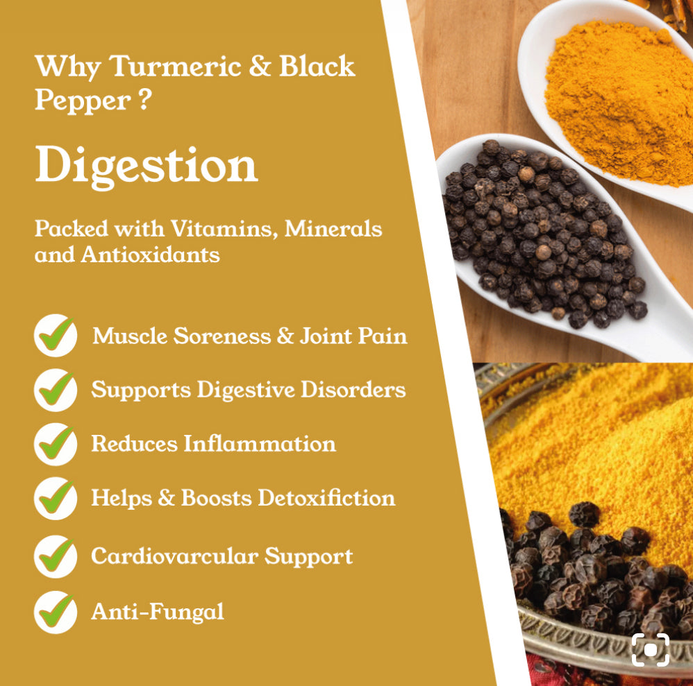 NTURE Turmeric & Black Pepper Capsules