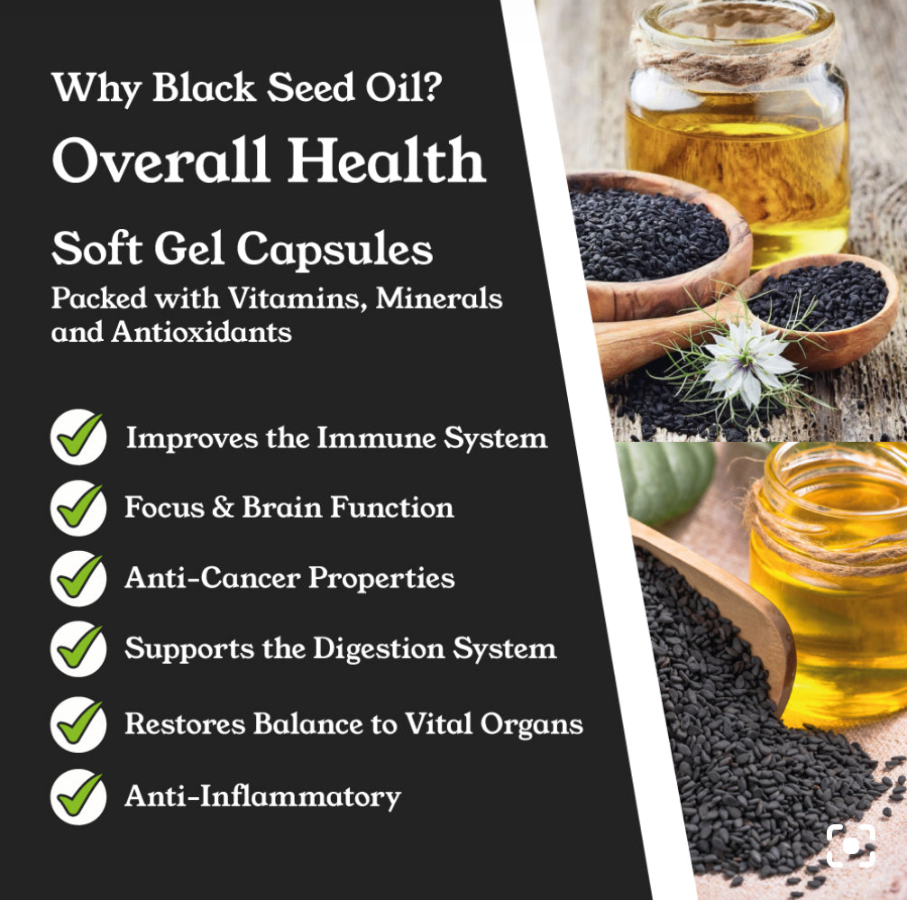 NTURE Black seed oil soft gel capsules