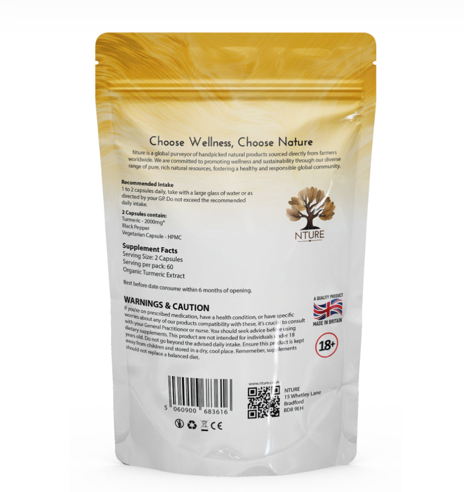 NTURE Turmeric & Black Pepper Capsules