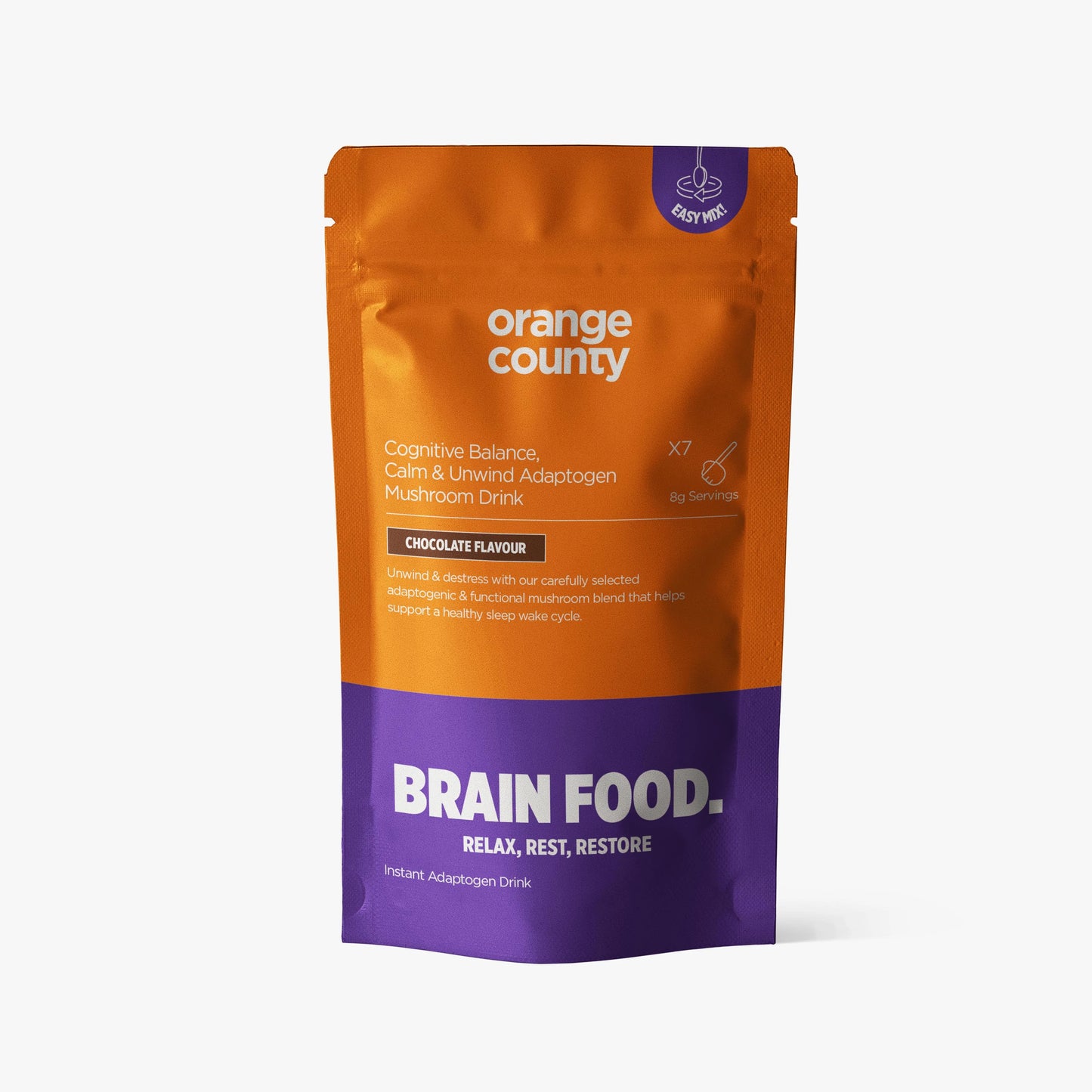 Orange County Calm & Unwind Adaptogen Brain Food Chocolate Mushroom Drink - 42g