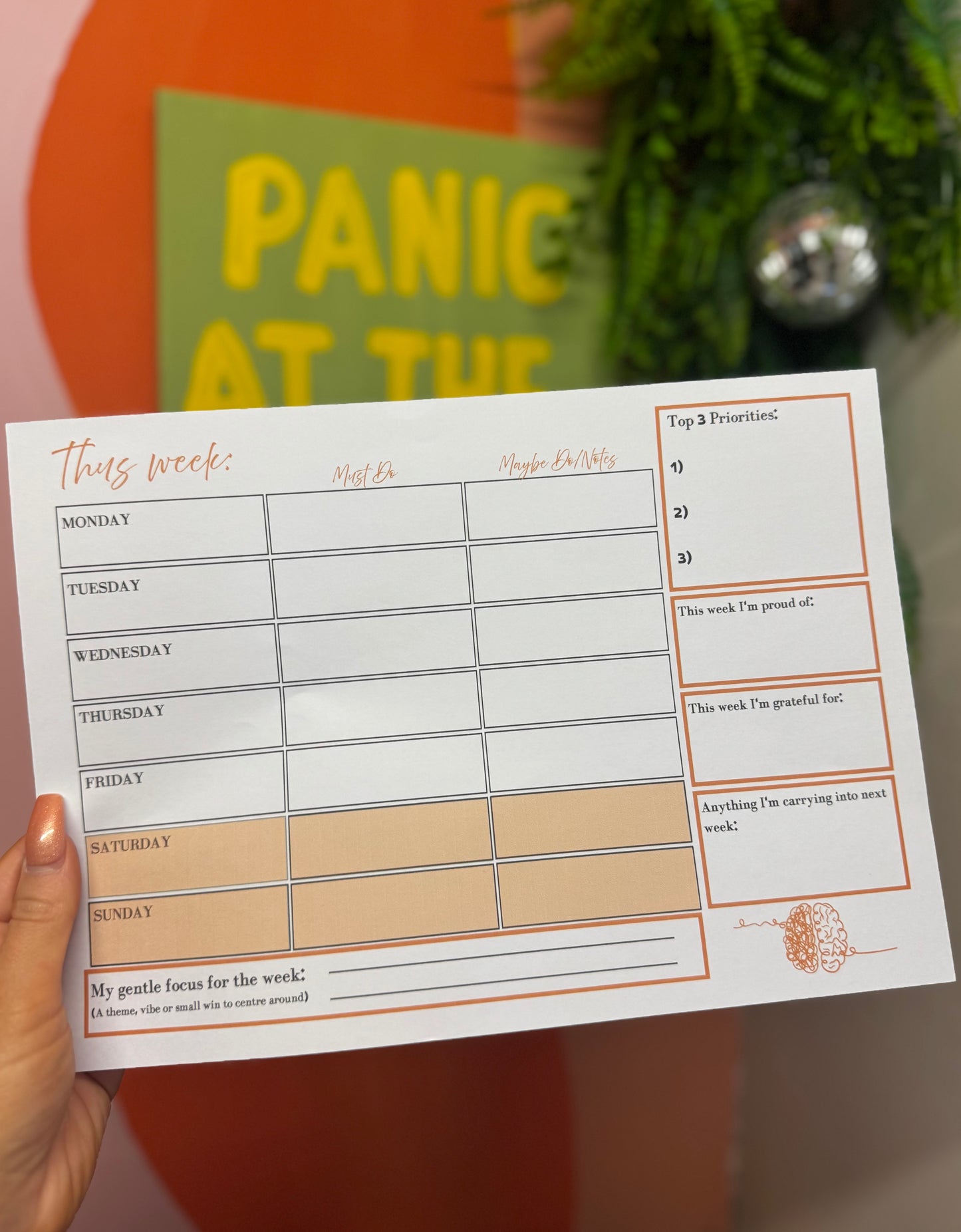 FREE Printable PDF Nootropics Tracker, Stack Tracker and ADHD Friendly Weekly Planner
