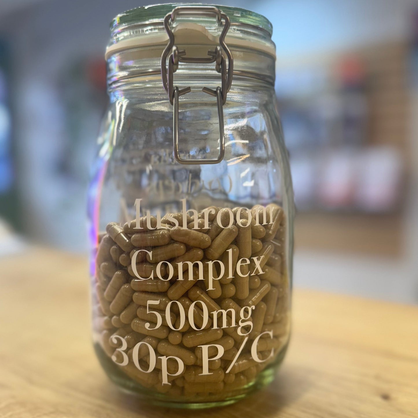 Mushroom Complex Loose Capsules 500mg– Tremella, Lion’s Mane, Cordyceps, Reishi &amp; Chaga Extract