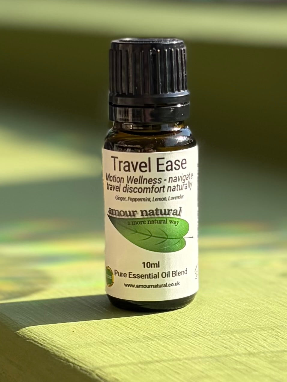 Natural Travel Ease Essential Oil | Relaxation & Travel Wellness 10ml