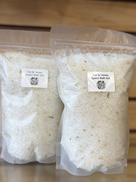 Oat & Honey Epsom Bath Salt – Spa Moisturising Blend 800g