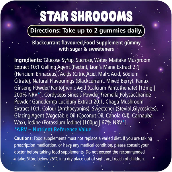 Innooova Starshroooms Nootropic + Adaptagenic Mushroom Gummies