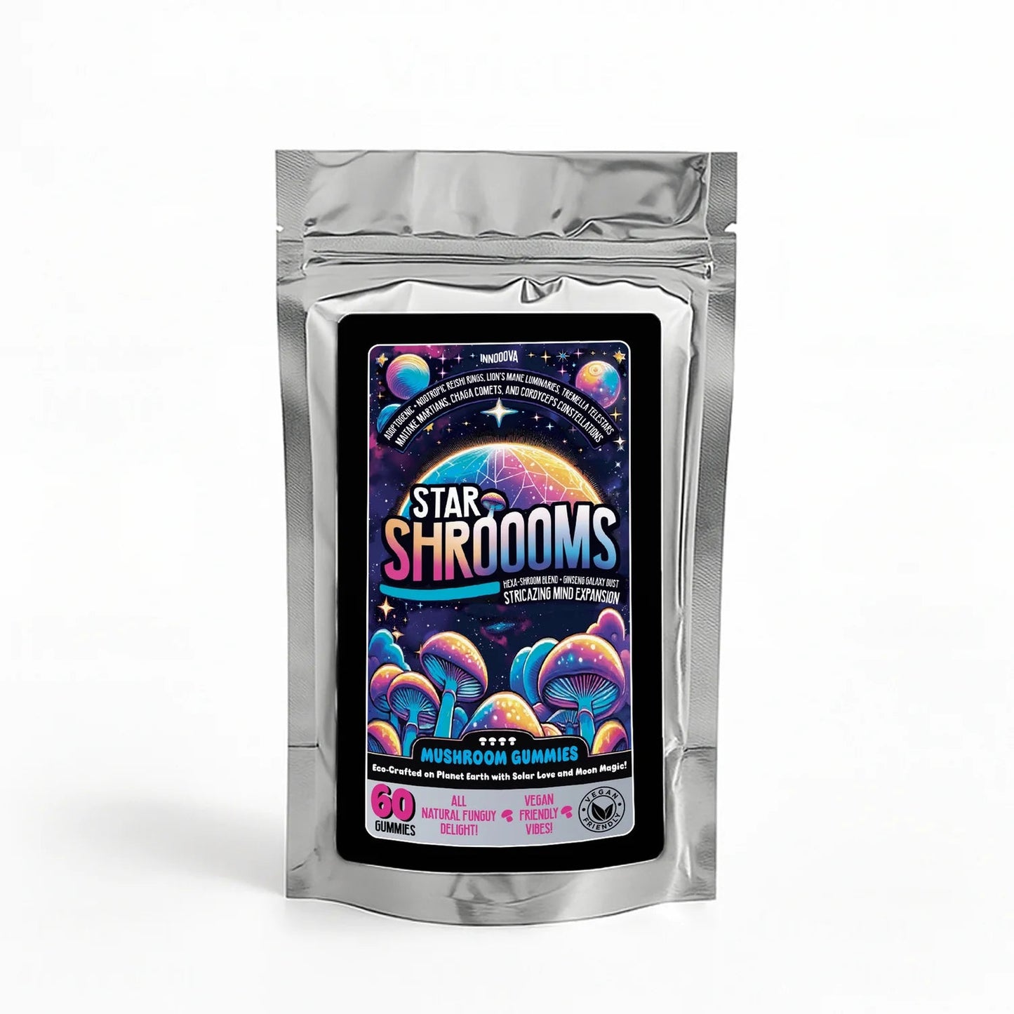 Innooova Starshroooms Nootropic + Adaptagenic Mushroom Gummies