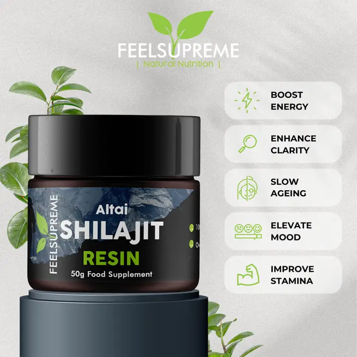 Premium Altai Shilajit Resin 50g | Over 85% Fulvic Acid