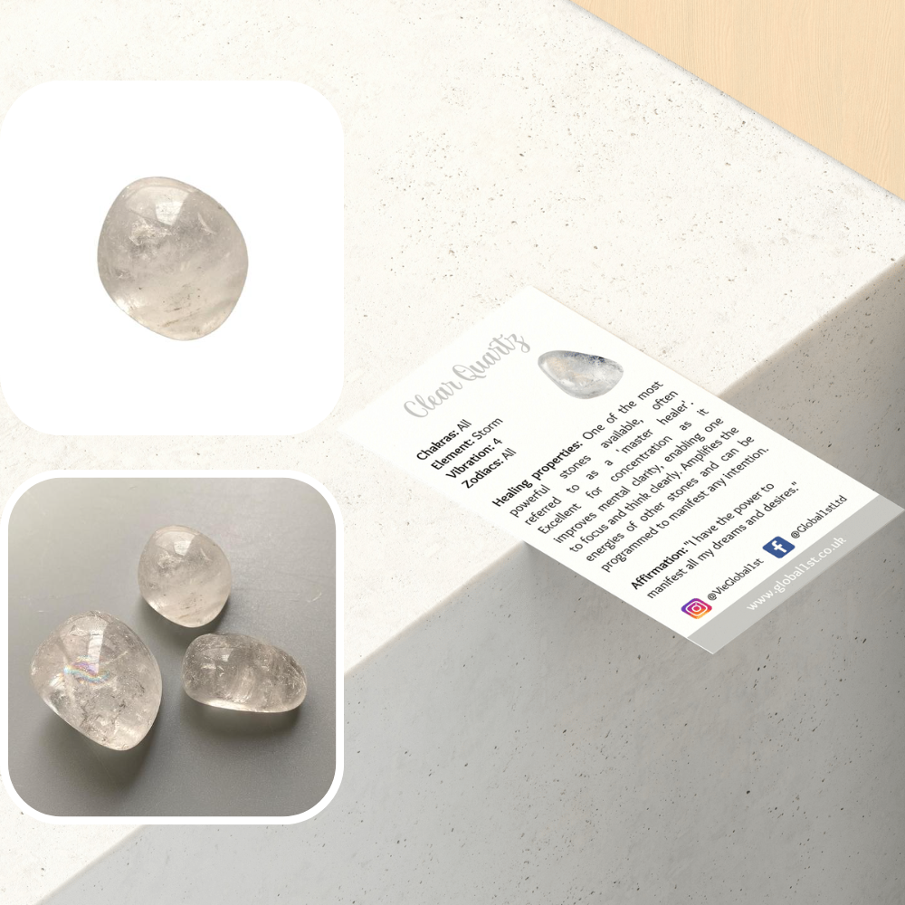 Tumbled Crystal, Single: Clear Quartz