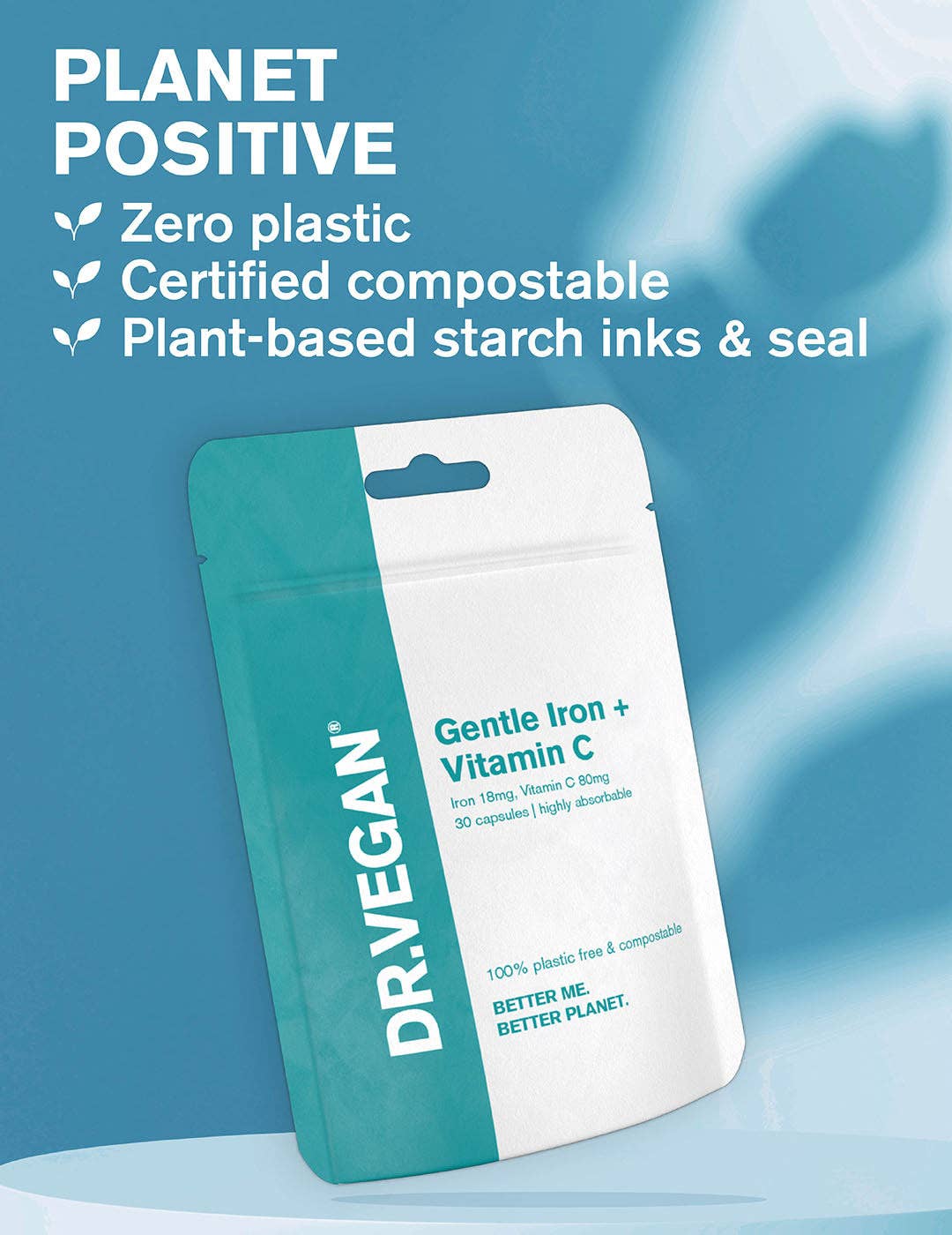 Gentle Iron & Vitamin C | 18mg & 80mg | 30 Capsules