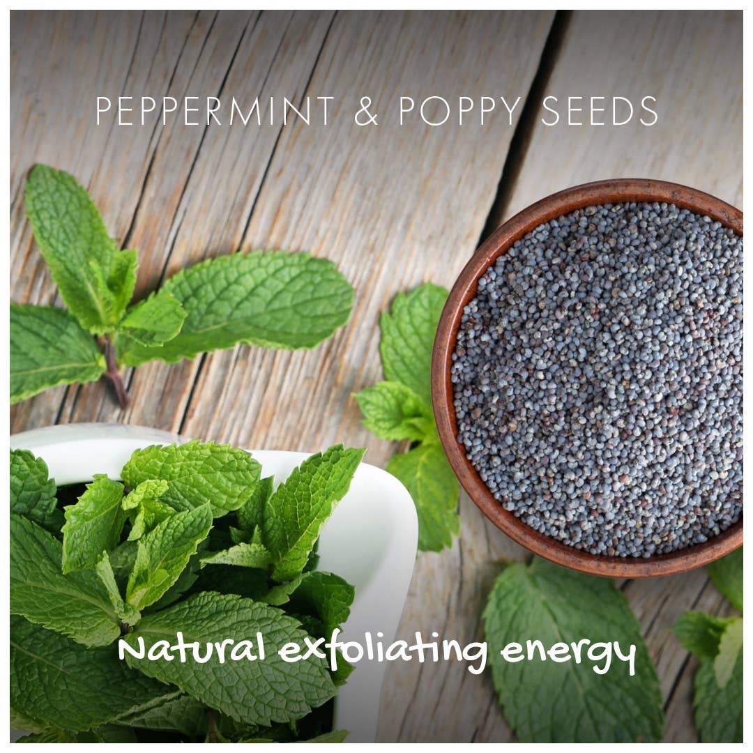 Peppermint & Poppy Seeds - Naked and Natural - Bath Soap