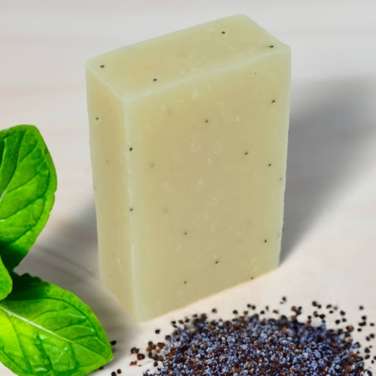 Peppermint & Poppy Seeds - Naked and Natural - Bath Soap