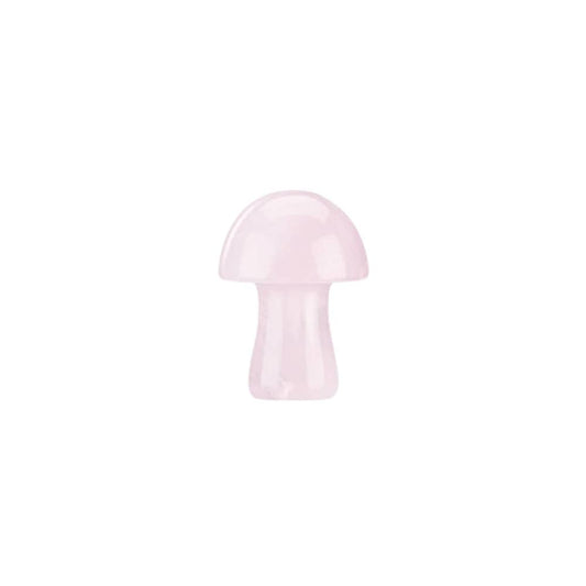 Crystal Mushroom, 2cm: Rose Quartz