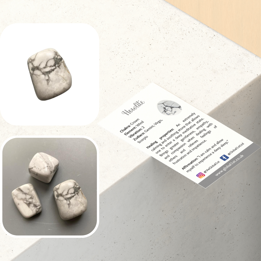 Tumbled Crystal, Single: Howlite